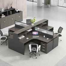 职员办公代桌椅组合简约现GC-00324/6/人位屏风室卡座办公财务电