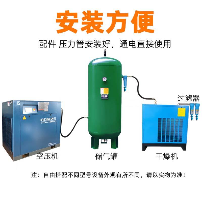 7.5KW永磁变频螺杆空压机BMVF7.5小型空气压缩泵省电一级能效