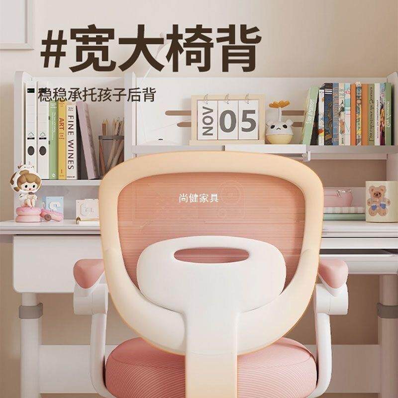 姿儿童学桌习椅可升降调小节家用写字椅矫正坐靠背凳子学生书PKL