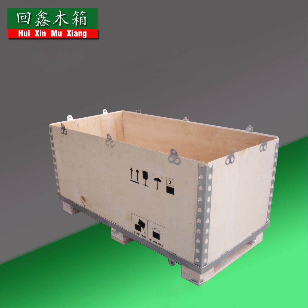 供应设备仪器包装木箱卡扣胶合板钢带箱仓储封闭木箱