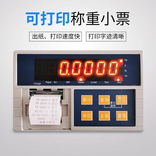 树磅内置打印电子地秤 小票据吨打印工业小SCS型地磅称1-3地磅厂