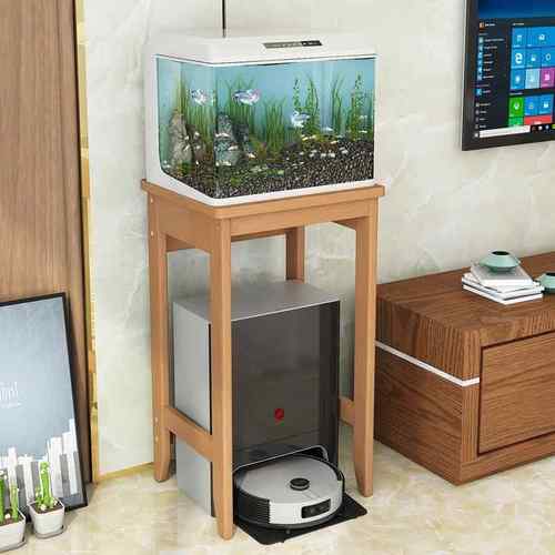 纯实木储物扫地置物架落地机缸67256042底座鱼架子柜打炉印机微波