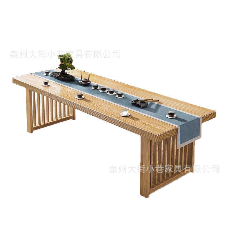 新中式实木茶桌原木色客厅泡茶桌椅组合办公会客现代阳台原木茶台,住宅家具,家用茶台/茶桌,淘宝优惠券,粉丝福利购,淘宝优惠卷
