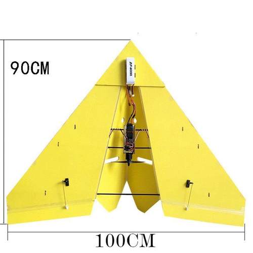 航模固定翼KT板纸飞机三角翼电动飞行器1米超大飞机遥控滑翔机