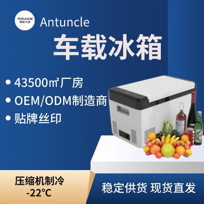 跨境车载冰箱可控温冷冻冷藏25升压缩机车用12/24v车载冰箱