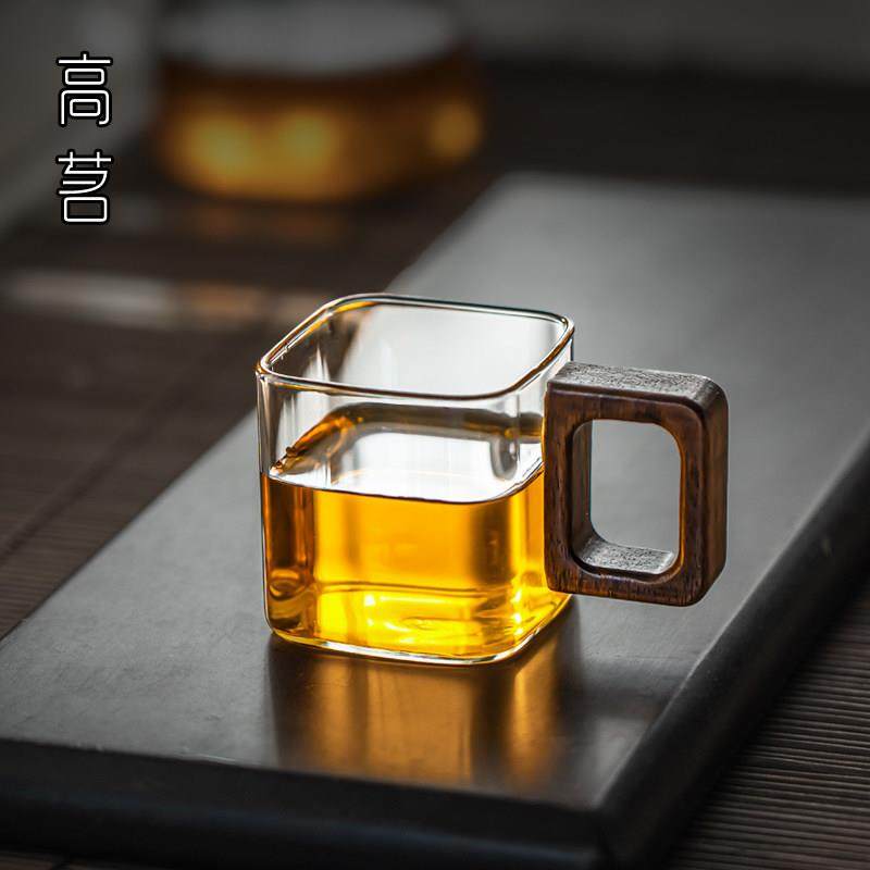 玻璃透明茶杯主人杯家用加厚防烫品茗杯带把手喝茶专用功夫茶杯子,餐饮具,茶杯,淘宝优惠券,粉丝福利购,淘宝优惠卷