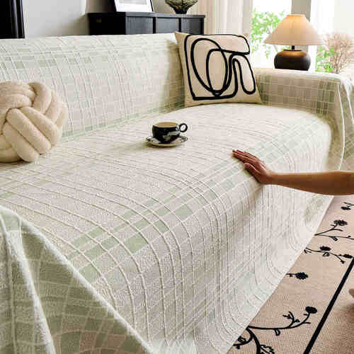 高级感盖布冰发套凉丝感2025沙发垫凉席年夏季沙发新款巾沙夏天罩