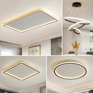客厅灯长方形简约现代led吸顶灯大气北欧灯具超薄家用卧室书房灯