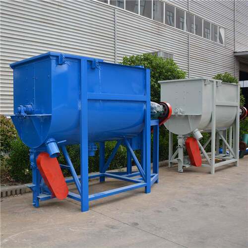 厂家直销卧式搅拌机 干粉膏体螺带混合机 碳钢饲料拌料混料机