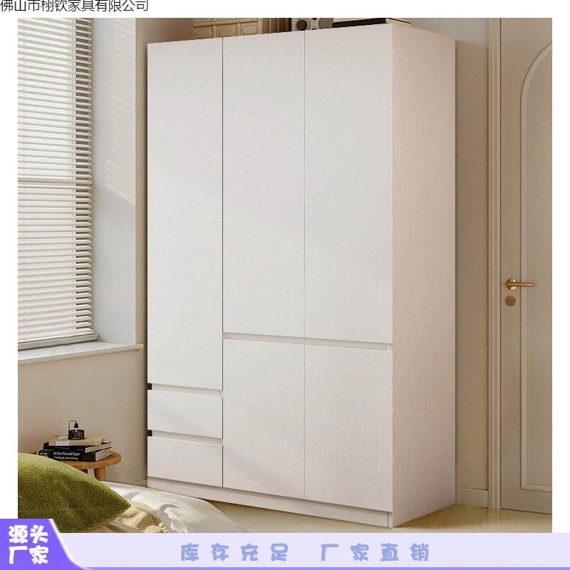 全实木衣柜家用卧室2026新款爆款免拉手出租房用儿童储物衣橱
