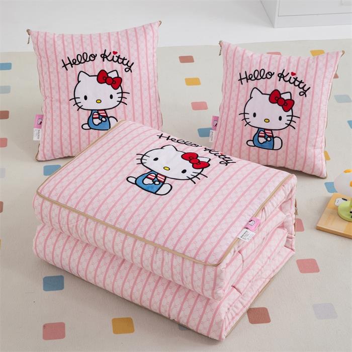 HelloKitty抱枕被子两用二合一车用靠枕午睡毯子办公室枕头空调被