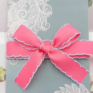 2.5c带m厘荷叶边米丝diy材料彩带花束花艺包装 UDT饰蝶 缎带烘焙装