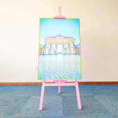 1.5米松木彩色画架木质美术素描广告架木质展示多色画架厂家批发