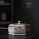 复古陶瓷烟灰缸带盖防飞灰酒店餐厅酒吧创意防风烟缸雕刻LOGO