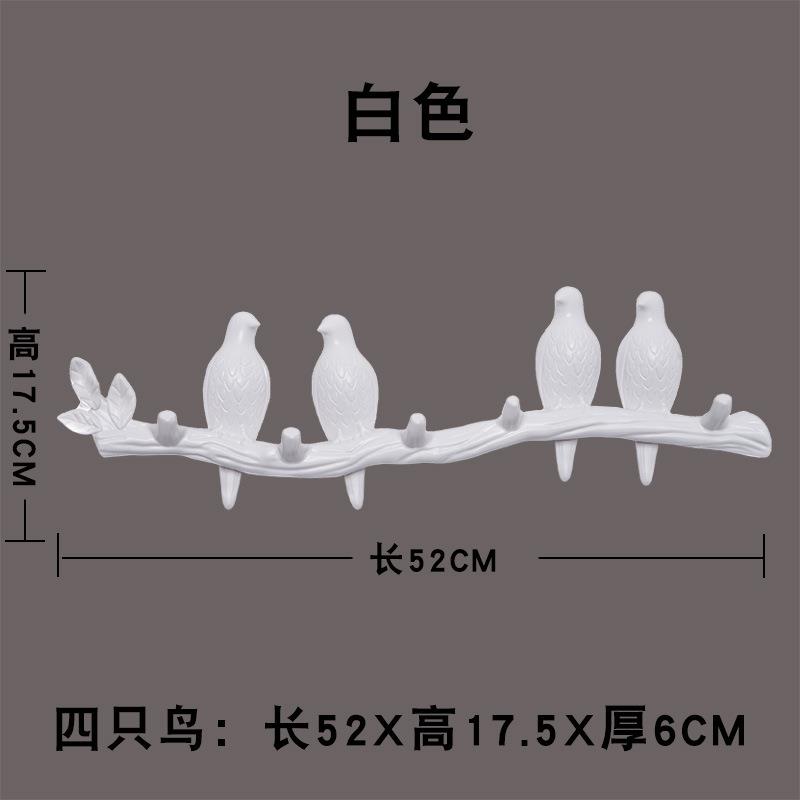 免钩打创意门后小鸟挂孔挂衣ESZ59114衣钩门上无痕墙壁室内架挂衣