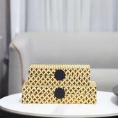 北欧创意高级感马毛首饰收纳盒储物盒装 饰摆件卧室梳妆台家居饰品