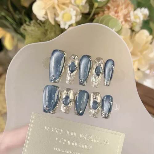 爆款千金布契拉提纯手工穿戴甲美甲网红指甲贴