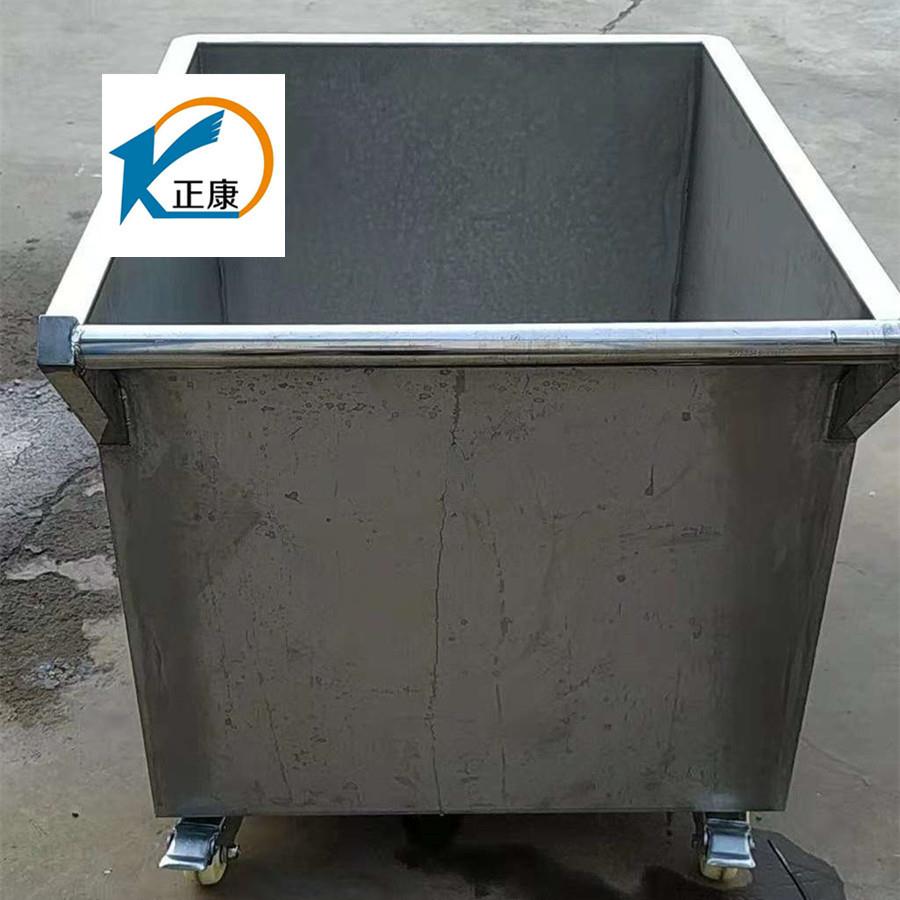 厂家食品物料小推车304不锈钢带低轮物料车