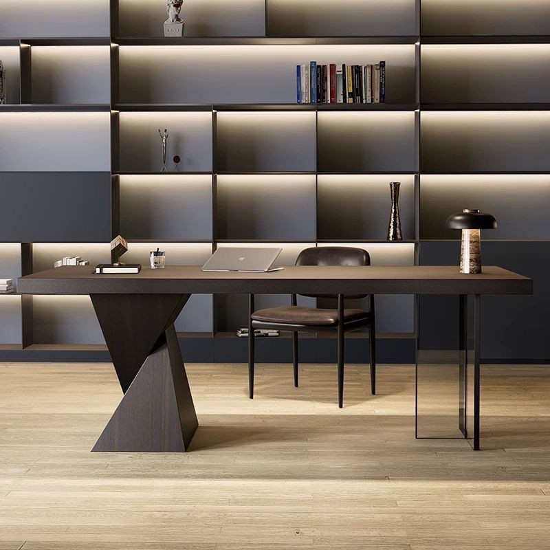 意式极简书桌客厅现代书房写字台桌子简约电脑桌茶桌一体一整新品,住宅家具,书桌,淘宝优惠券,粉丝福利购,淘宝优惠卷