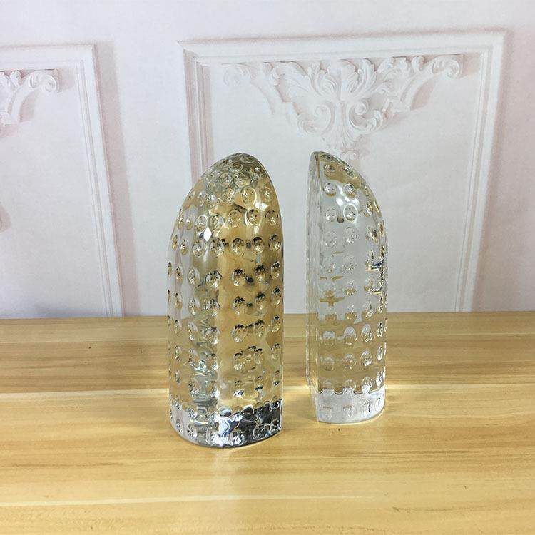 美式北欧酒店别墅样板房家居装饰品现代轻奢水晶书档书靠摆件