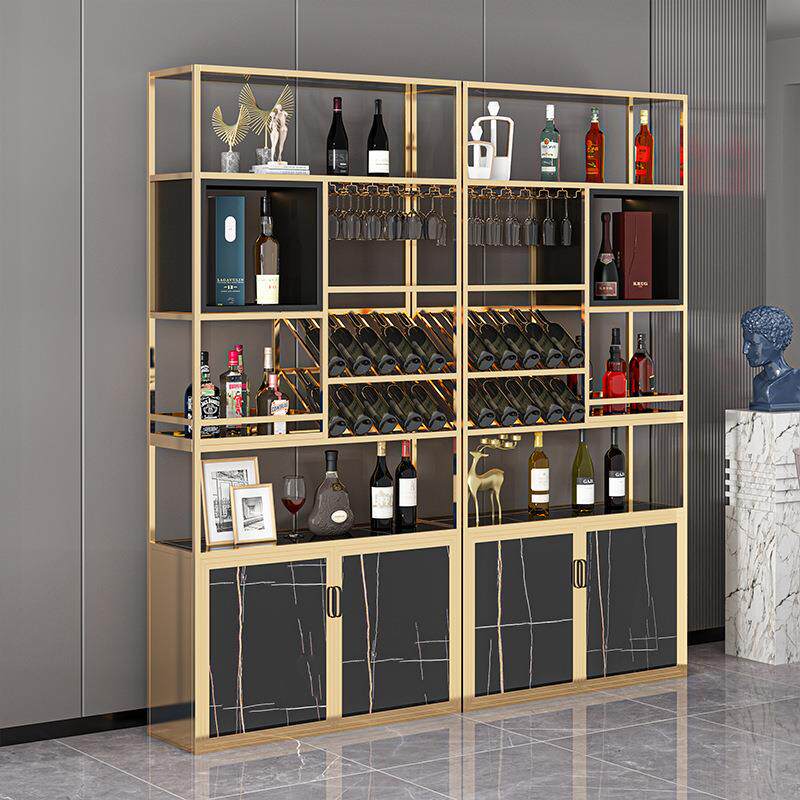 弄舍酒架酒柜落地靠墙简约餐厅酒吧葡萄酒杯收纳架家用红酒展示柜