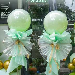 开业气球花篮开业门口装饰气球链活动气氛围场景布置装饰绿色气球