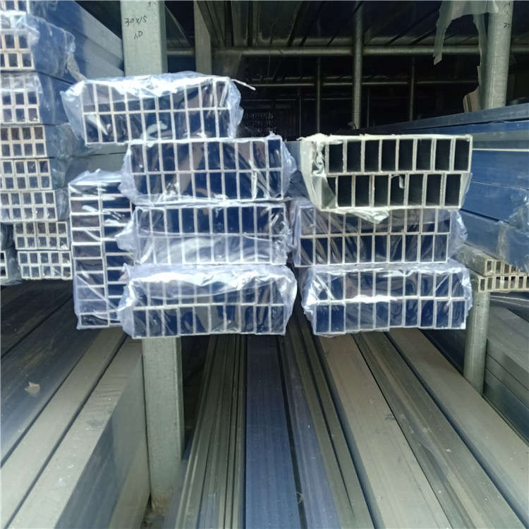 木纹铝合金方管型材四方100x100铝方通25×25合金空心扁管40×80