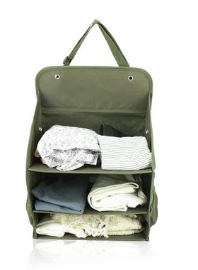 SND11485三段悬挂收纳艺挂袋可折叠携防尘防水布便收行李纳袋