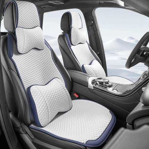 24年Car seat cover新款冰豆豆免绑马鞍垫汽车坐垫四季一件