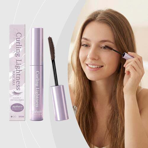 Zephoco Brown Curling Lightweight Mascara for Daily Natural