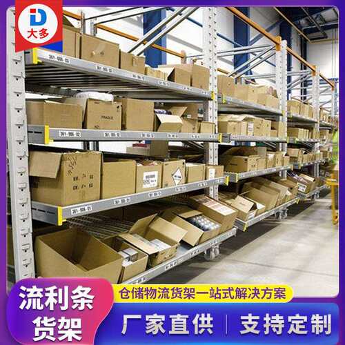直销流利条货架车间滑移物料分拣区滑轨置物架精益管流利式承重强