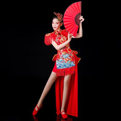 正品威风锣鼓打鼓服出穿服中风打鼓演出服装锣鼓国队龙鼓打鼓演的