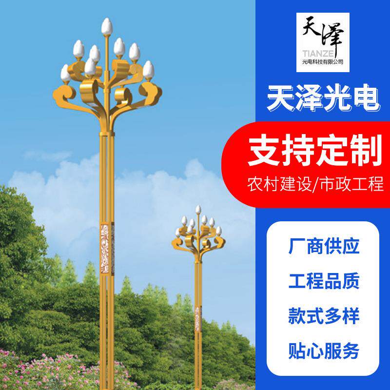 厂家定制户外中华灯组合灯市政工程照明道路美化玉兰灯中华灯