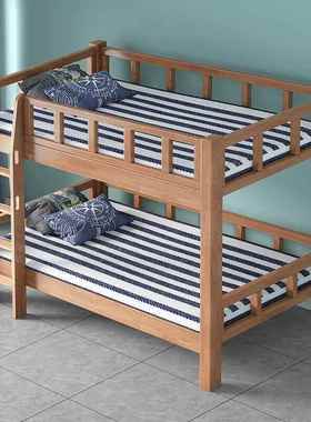 实XLP木床橡胶木全上下铺床舍儿双层床进口宿高低床子母学床生成