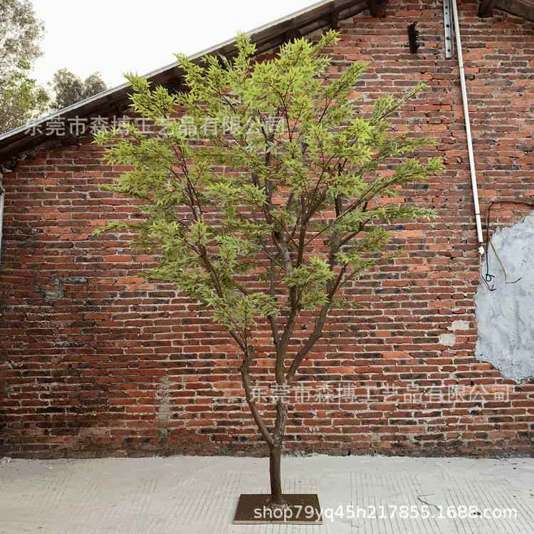 仿真植物假树北欧风室内盆栽家居橱窗造景大型装饰绿枫树落地绿植