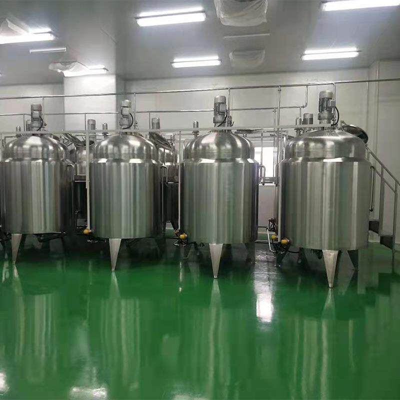 不锈钢均质气动加热搅拌罐循环乳化罐反应釜化妆品真空乳化提取罐