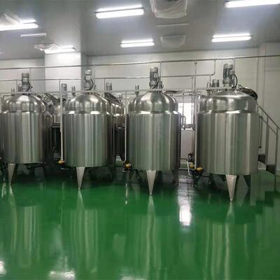 不锈钢均质气动加热搅拌罐循环乳化罐反应釜化妆品真空乳化提取罐