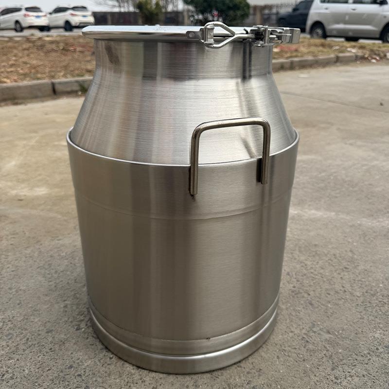 不锈钢加厚密封桶奶桶酒桶茶桶油桶带盖密封罐防潮防漏食品级商用