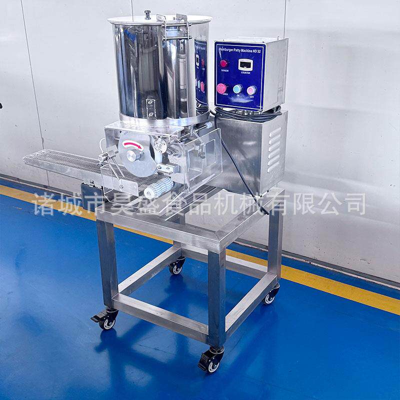 汉堡胚肉饼成型机器连续式鸡肉玉米饼成型设备异型肉饼成型机
