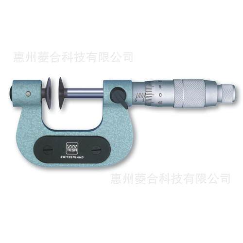 瑞士TESA机械盘型千分尺00210202齿轮公法线测量千分尺25-50mm
