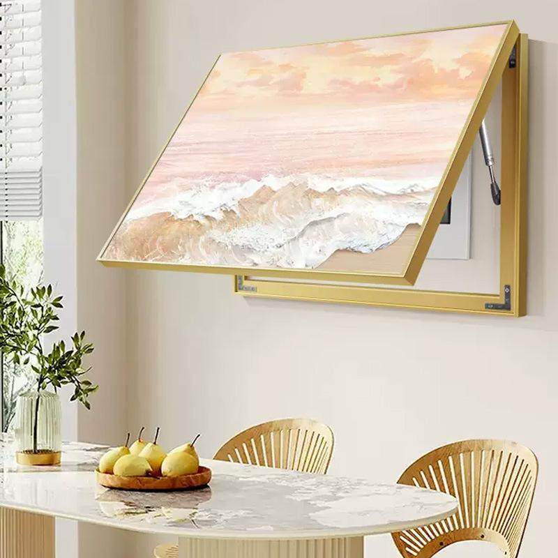 奶油风大海风景电表箱装饰画餐厅配电箱开关盒弱电箱装饰遮挡挂画,家居饰品,现代装饰画,淘宝优惠券,粉丝福利购,淘宝优惠卷