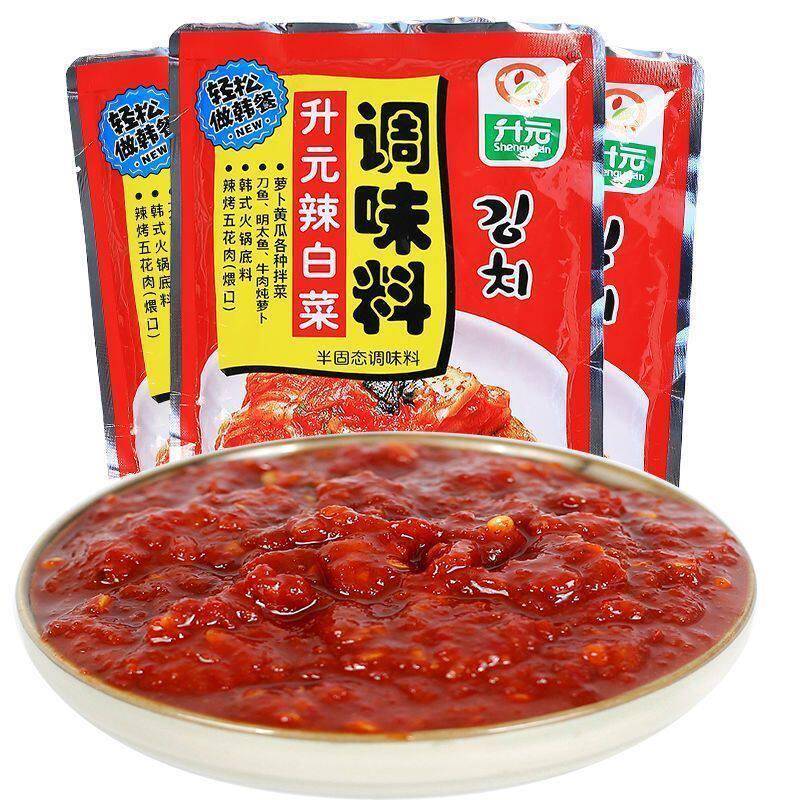 （450g/150g）升元辣白菜料朝鲜族韩式辣酱泡菜调料辣白菜腌料