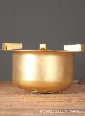 黄铜碳炉泥纯铜炉膛不烧裂红炉白炉TND02内胆配件耐高温泥煮茶炭