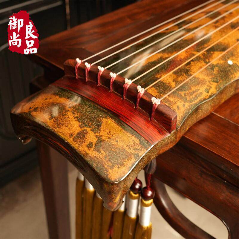 正品古琴蕉叶式收藏奏级老纯演手工杉木伏七羲仲尼混沌弦
