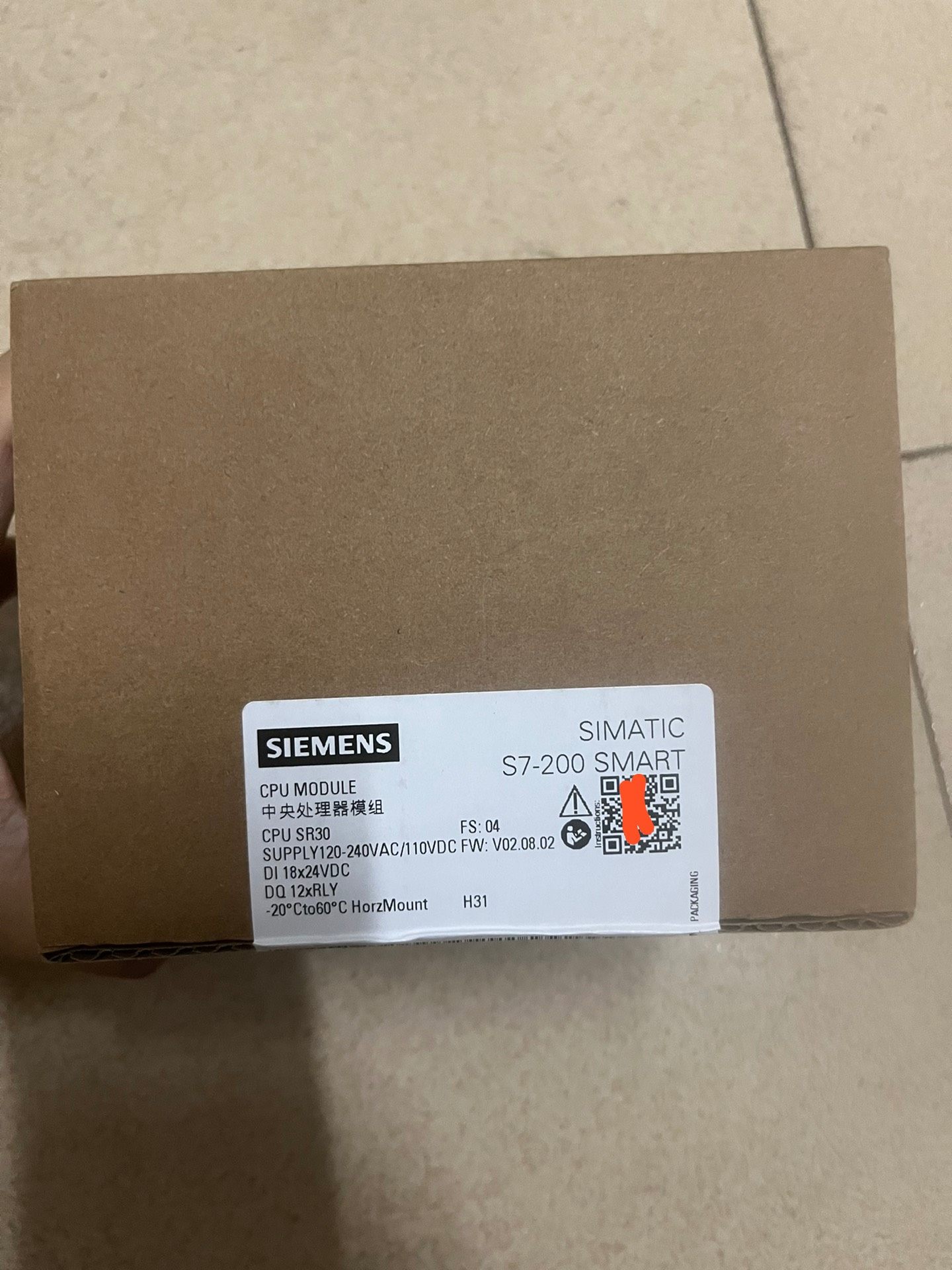 西门子288-1SR30原装正品，24年保内，涂码。