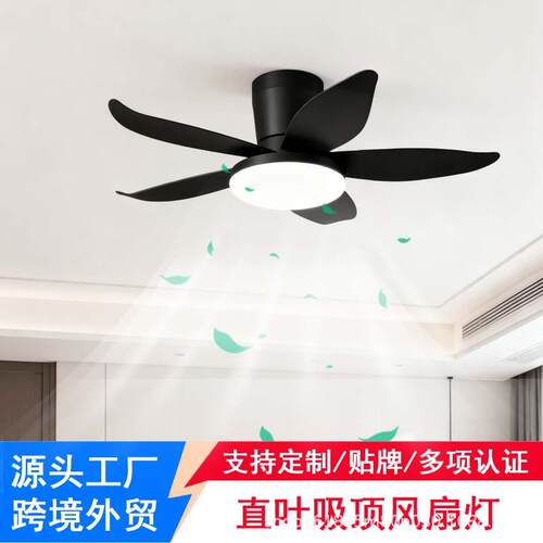 2025新款客厅风扇灯简约餐厅办公室风扇吊灯LED调风中山厂家直销