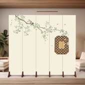 中式 屏风隔断客厅遮挡国风折叠移动屏风酒店办公室遮挡玄关隔墙板