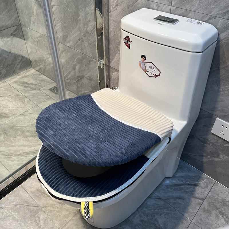 家用马桶垫坐垫套装马桶垫套装加厚坐便套两件套马桶垫坐垫两件套