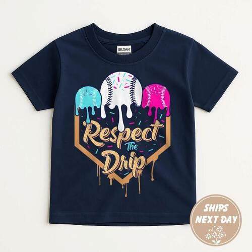 P 32936 Baseball Ice Cream T-Shirt 棒球冰淇淋T恤