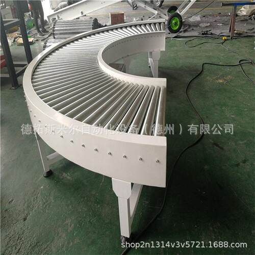 滚筒输送机180度转弯接驳机重型滚筒输送机动力流水线输送机